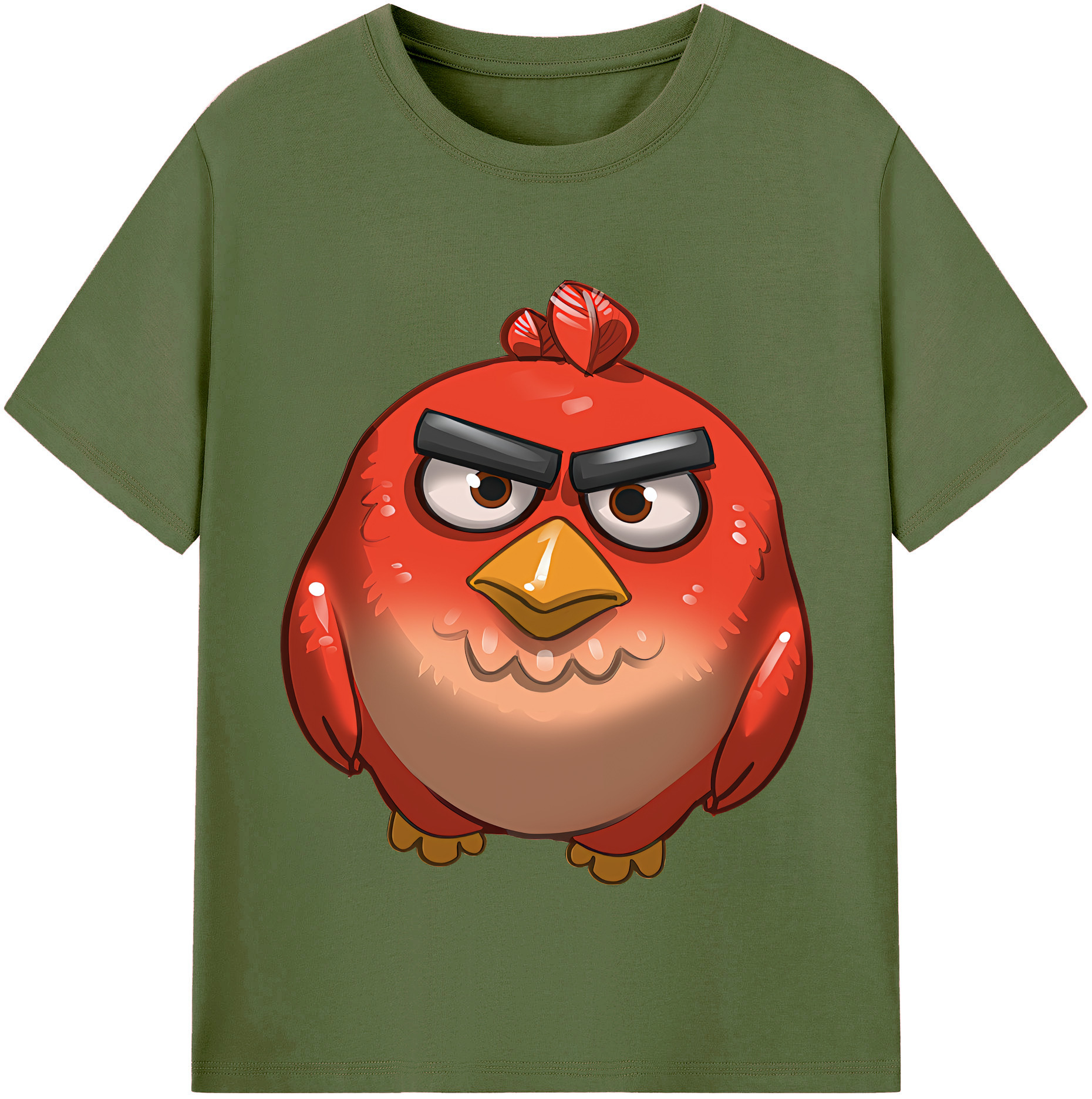 （画像用） Angry Birds アングリーバード 綿100％半袖Tシャツ（フロントプリント）